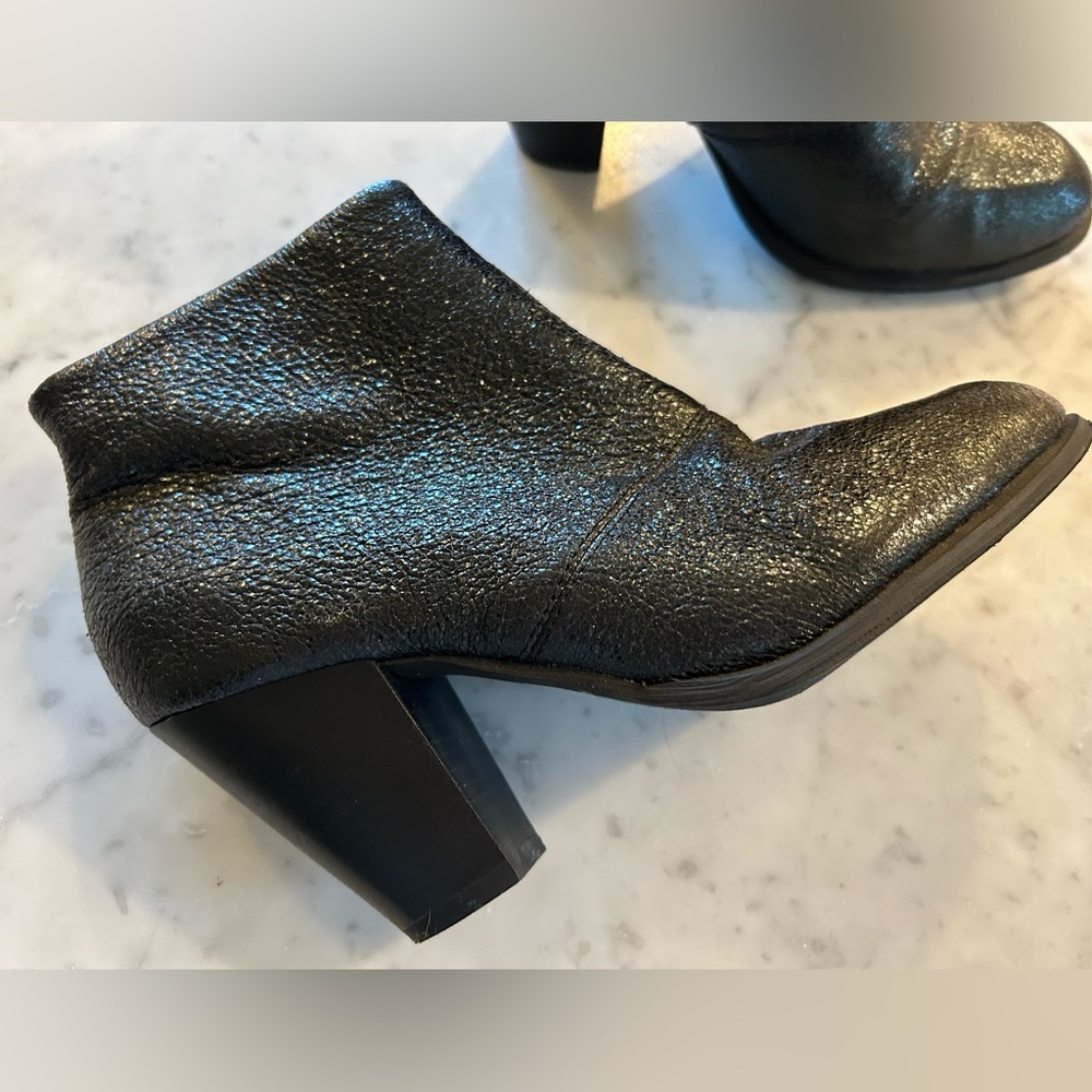 Women’s ALDO Black Glitter Ankle Boots Booties Size 6